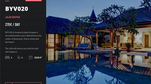 Booking your villas